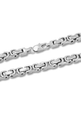 Byzantine Link Chain Necklace in Stainless Steel