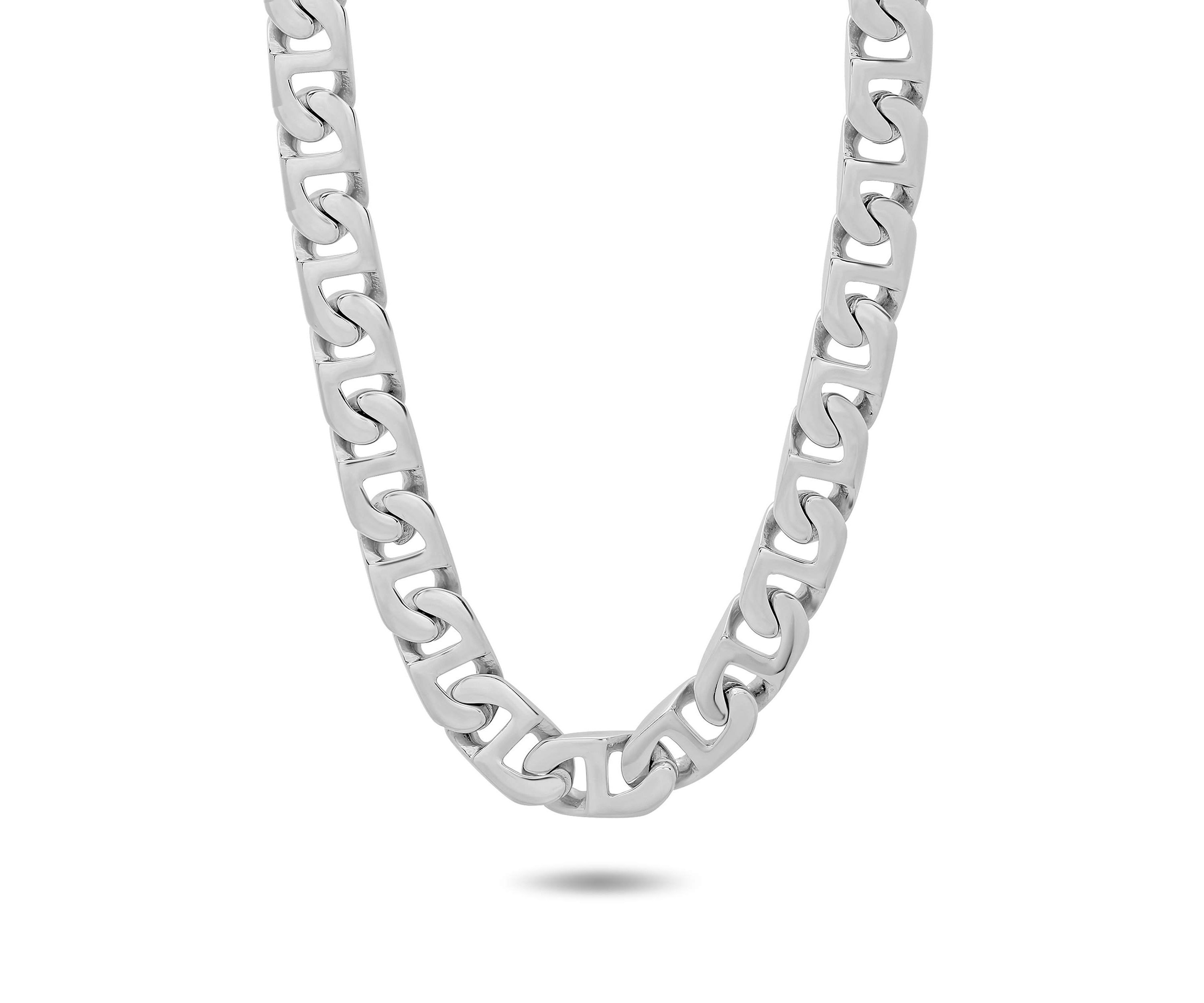 Mens Stainless Steel 24" Mariner Link Chain