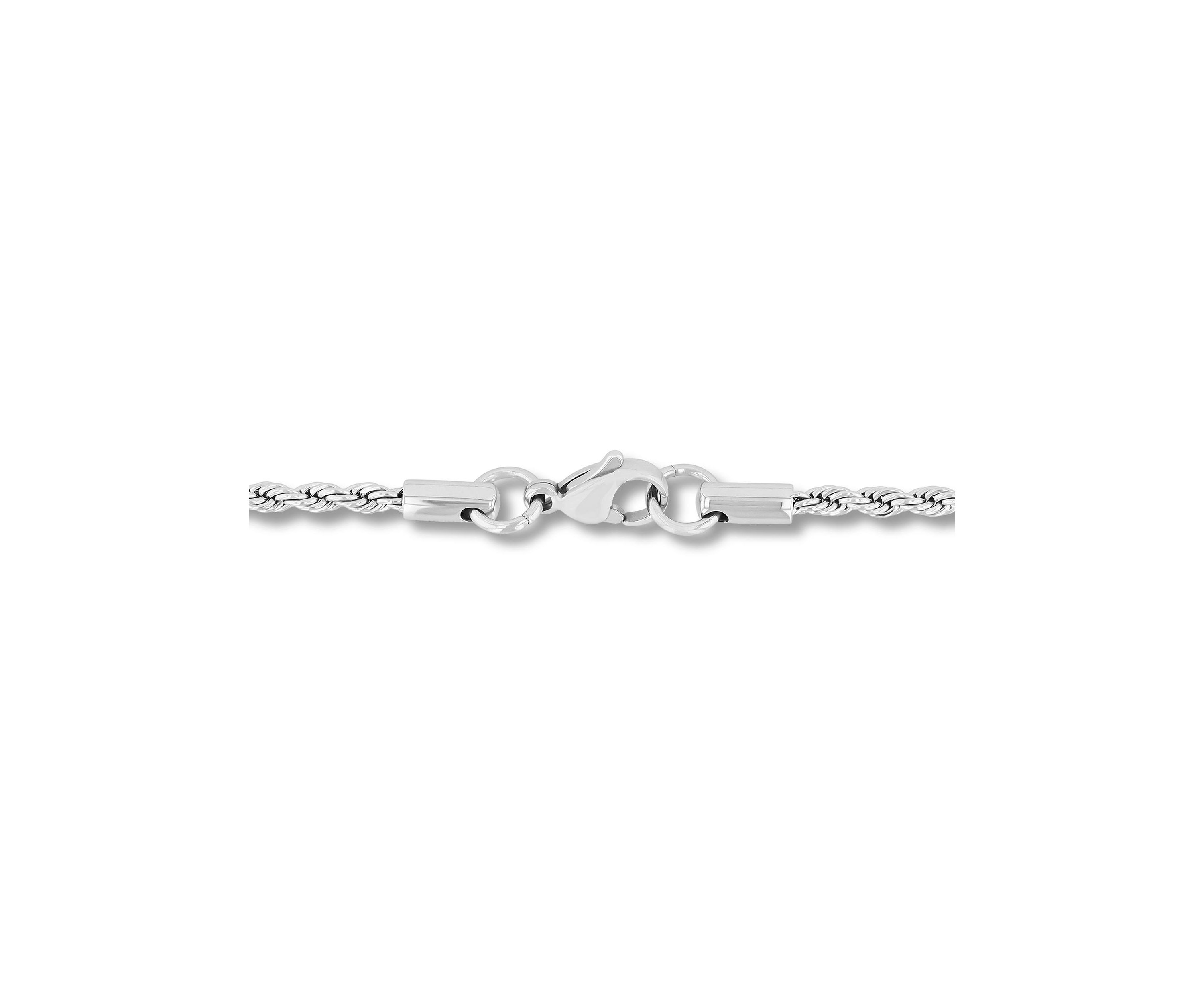 Mens Stainless Steel 24" Rope Chain