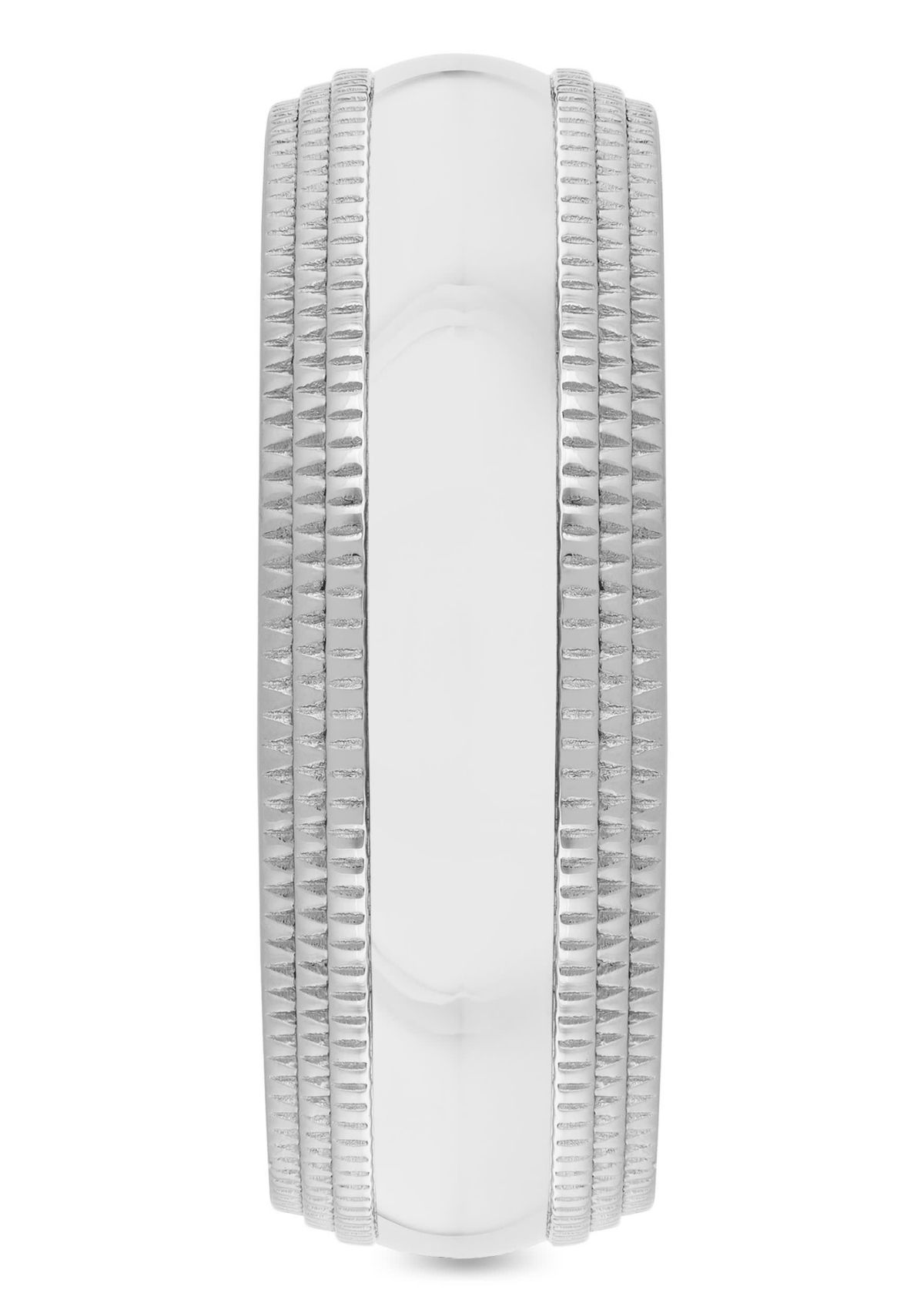 Milgrain 8mm Band in Stainless Steel