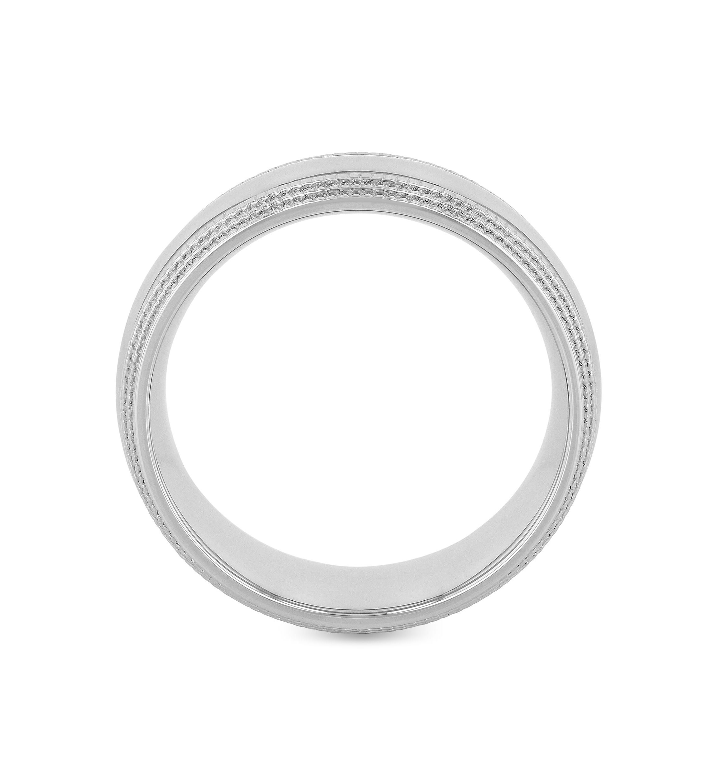 Milgrain 8mm Band in Stainless Steel