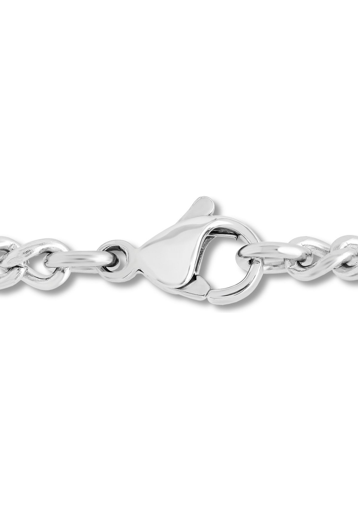 The Lords Prayer Cross Pendant Necklace in Two-Tone Stainless Steel