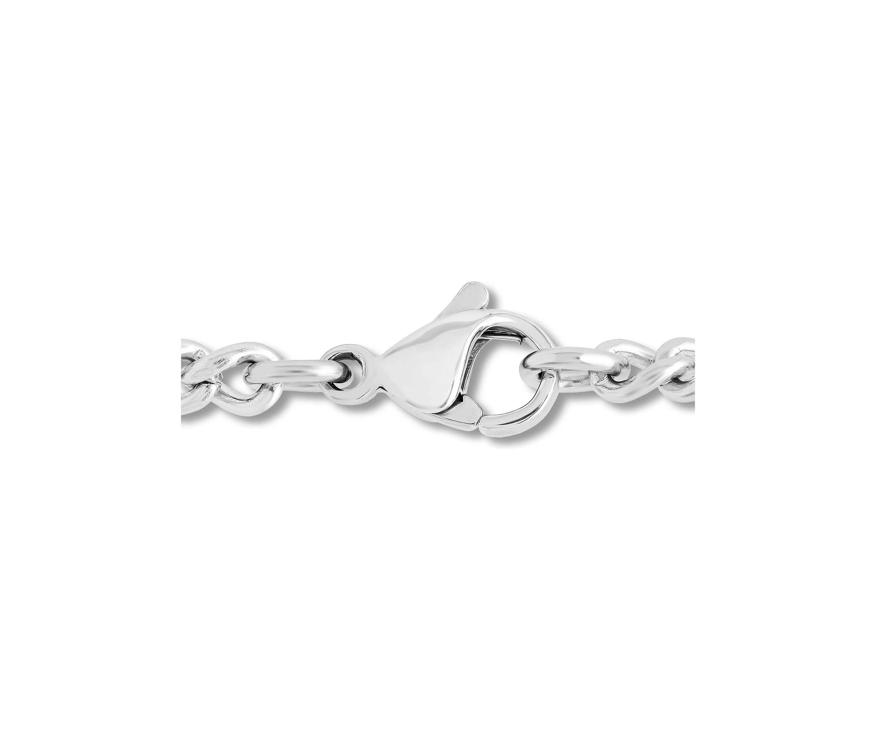 The Lords Prayer Cross Pendant Necklace in Two-Tone Stainless Steel