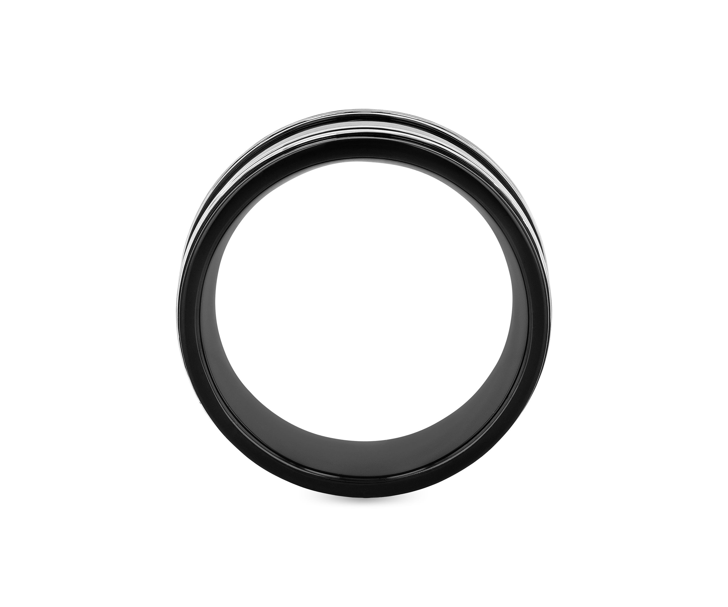 Stripe 10mm Band in Two-tone Stainless Steel
