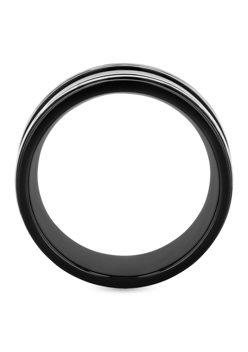 Stripe 10mm Band in Two-tone Stainless Steel