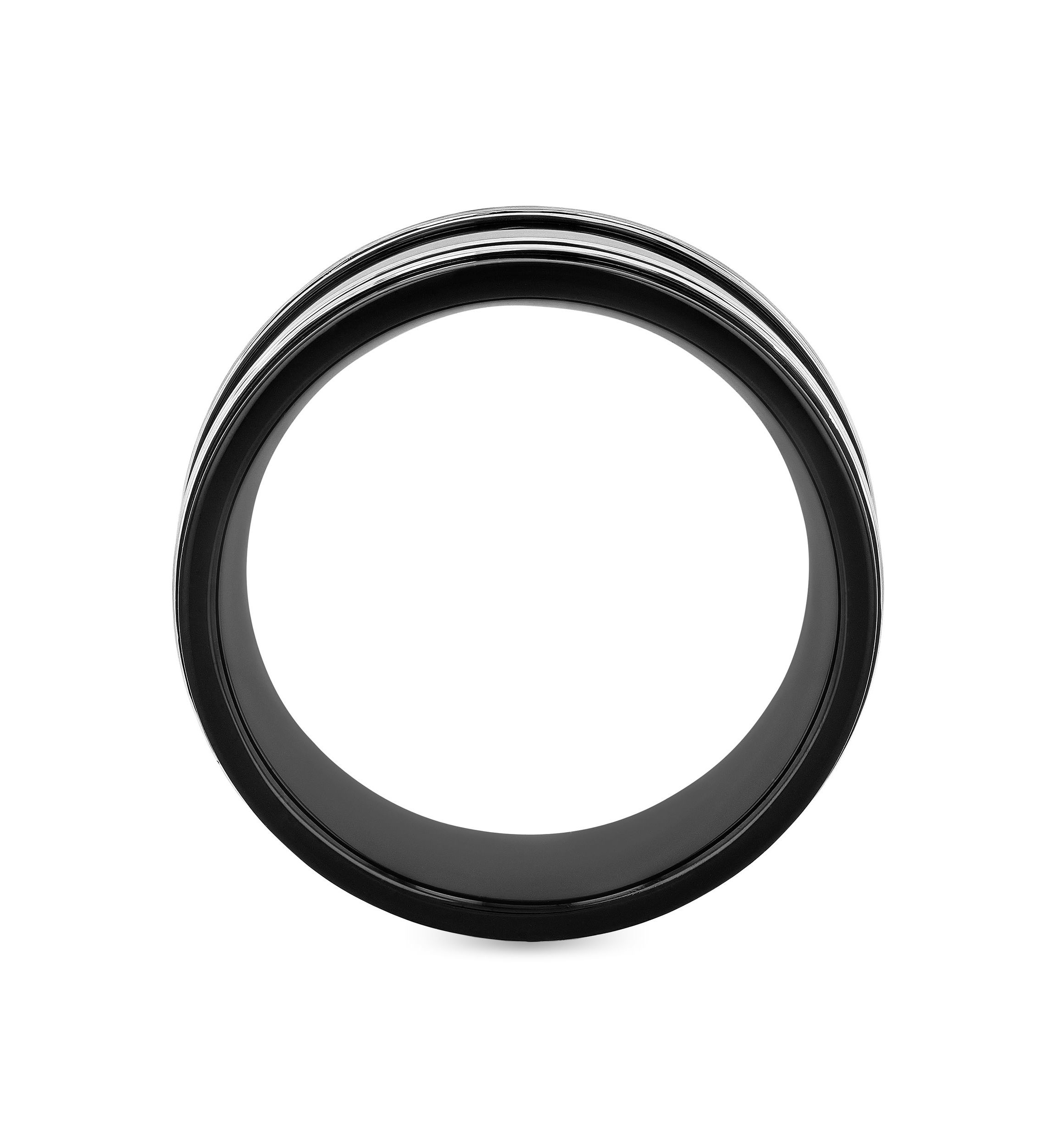 Stripe 10mm Band in Two-tone Stainless Steel
