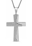 The Lords Prayer Tablet Cross Pendant in Stainless Steel