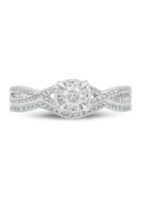 1/2 ct. t.w. Diamond Bridal Ring 14K White Gold