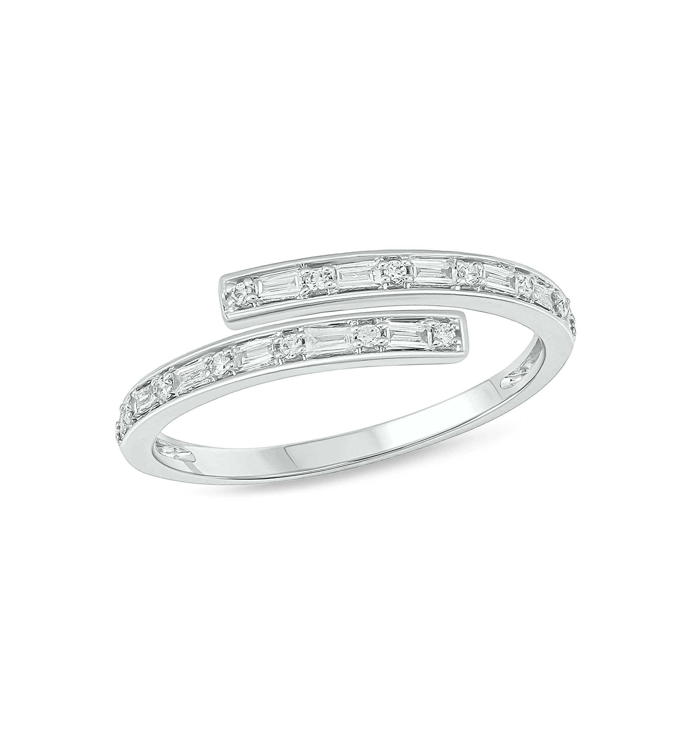 1/5 ct. t.w. Diamond Bypass Ring In 14K Yellow Gold