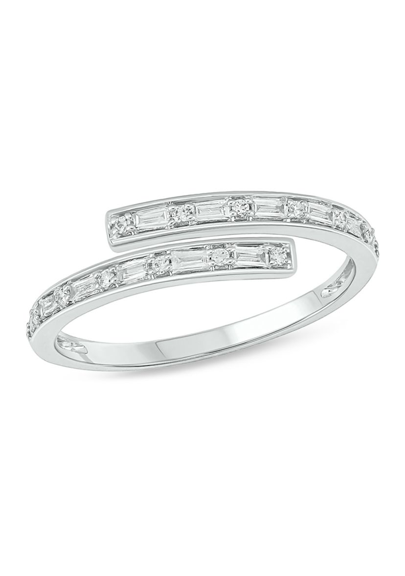 1/5 ct. t.w. Diamond Bypass Ring In 14K Yellow Gold