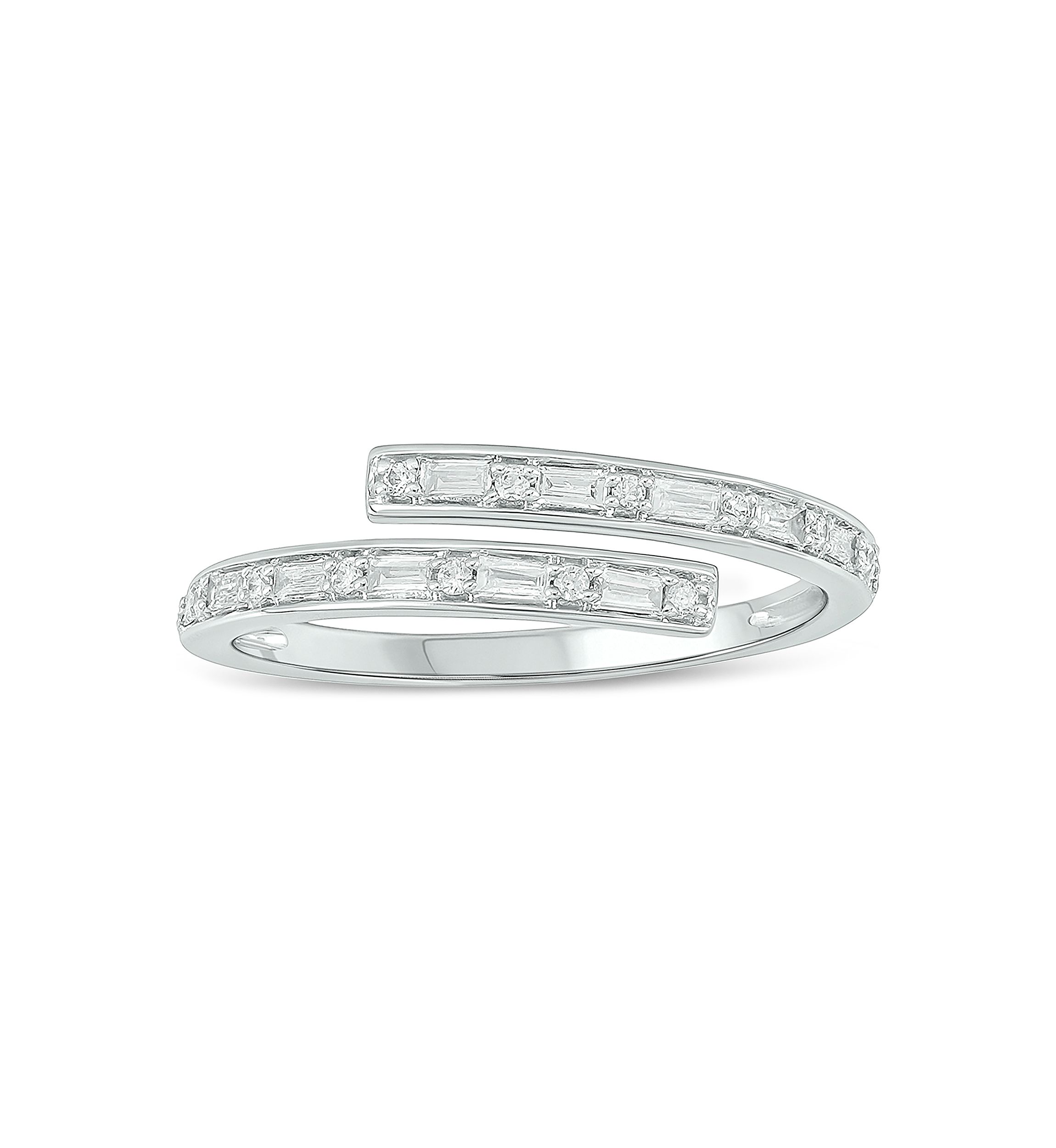 1/5 ct. t.w. Diamond Bypass Ring In 14K Yellow Gold