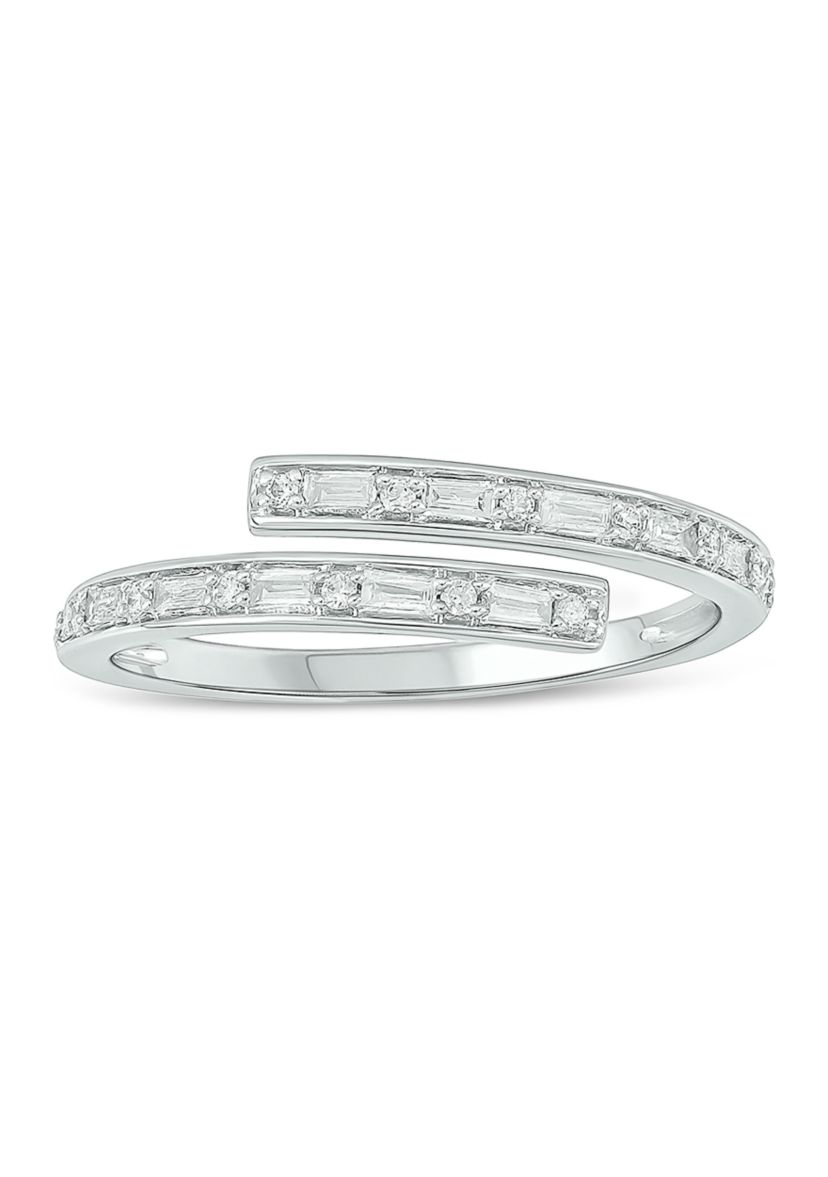 1/5 ct. t.w. Diamond Bypass Ring In 14K Yellow Gold