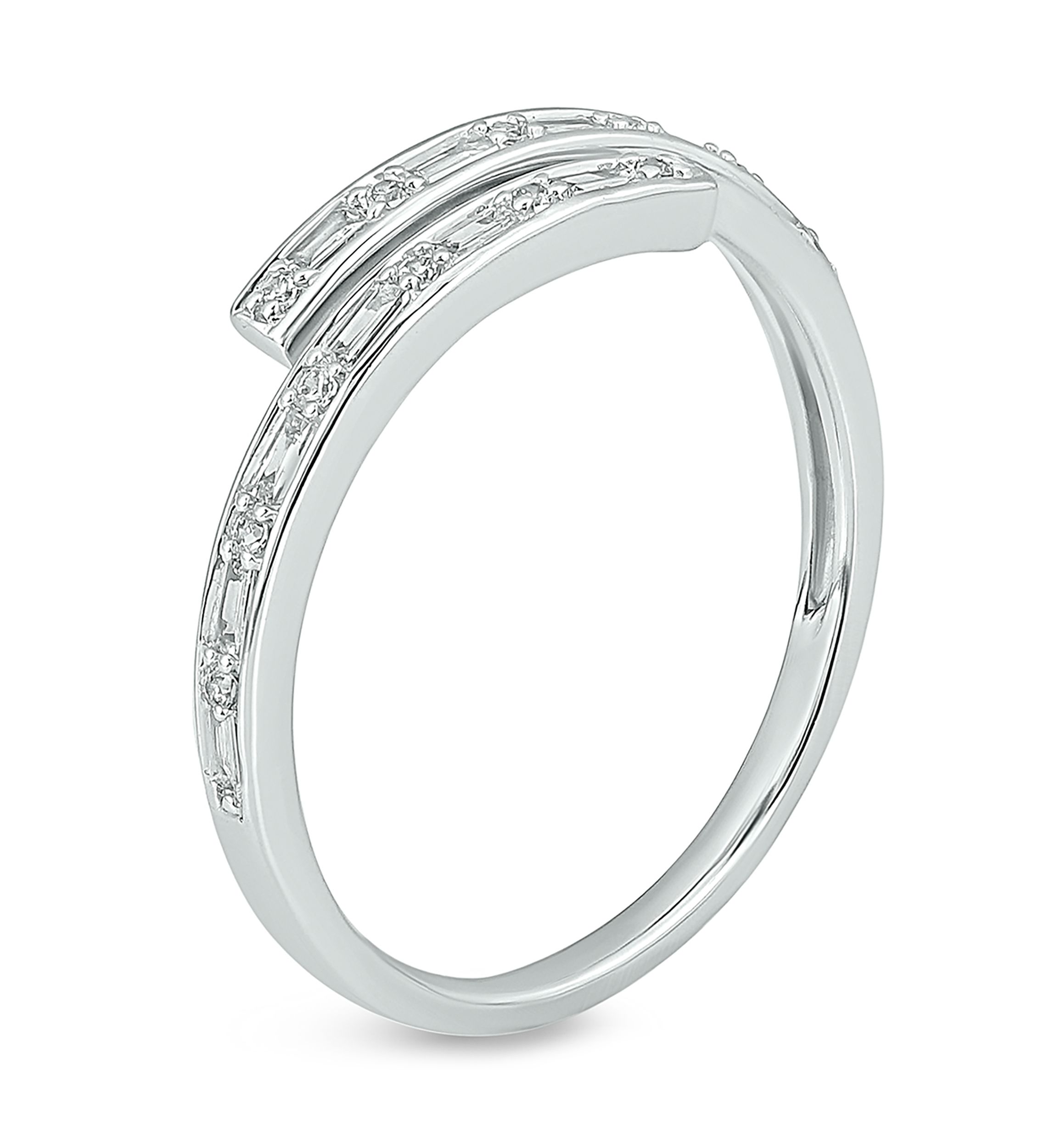 1/5 ct. t.w. Diamond Bypass Ring In 14K Yellow Gold