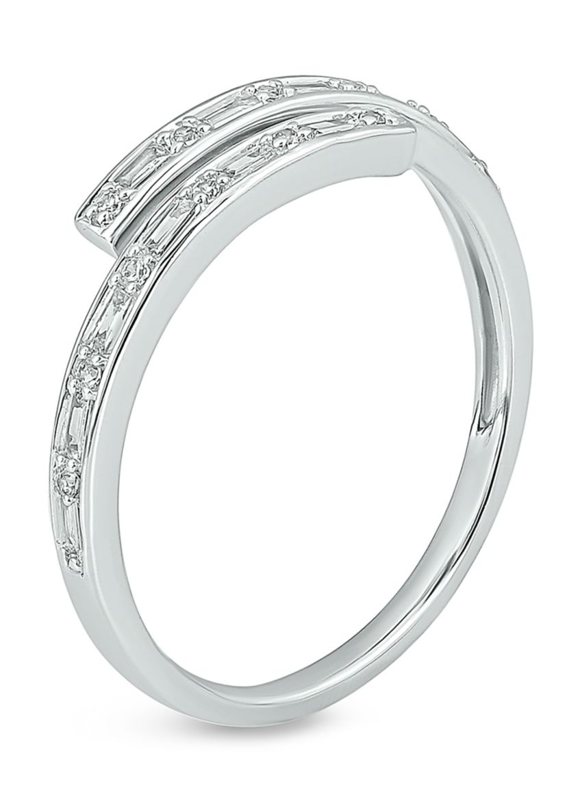 1/5 ct. t.w. Diamond Bypass Ring In 14K Yellow Gold