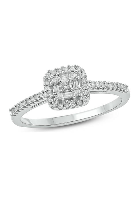 1/4 ct. t.w. Diamond Fashion Ring in 10K White Gold