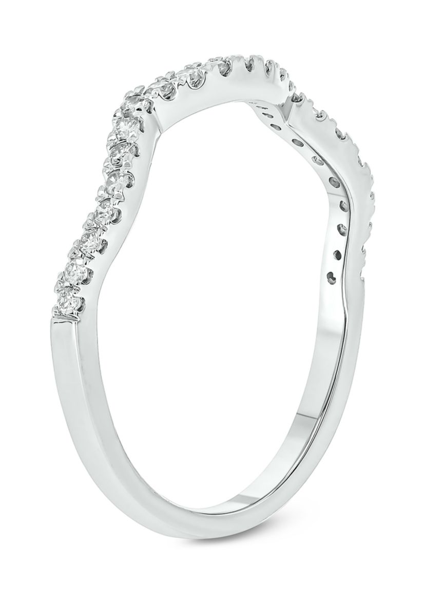 1/5 ct. t.w. Diamond Anniversary Band Ring 14k White Gold