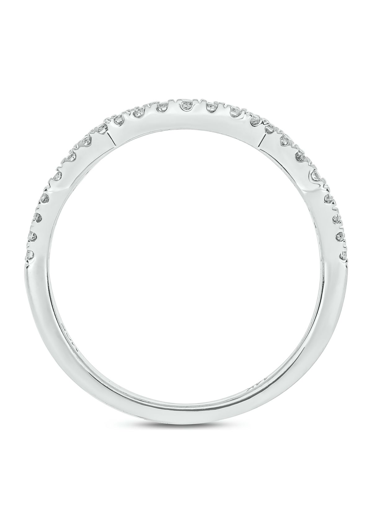 Belk & Co. 1/5 ct. t.w. Diamond Anniversary Band Ring 14k White Gold | Belk