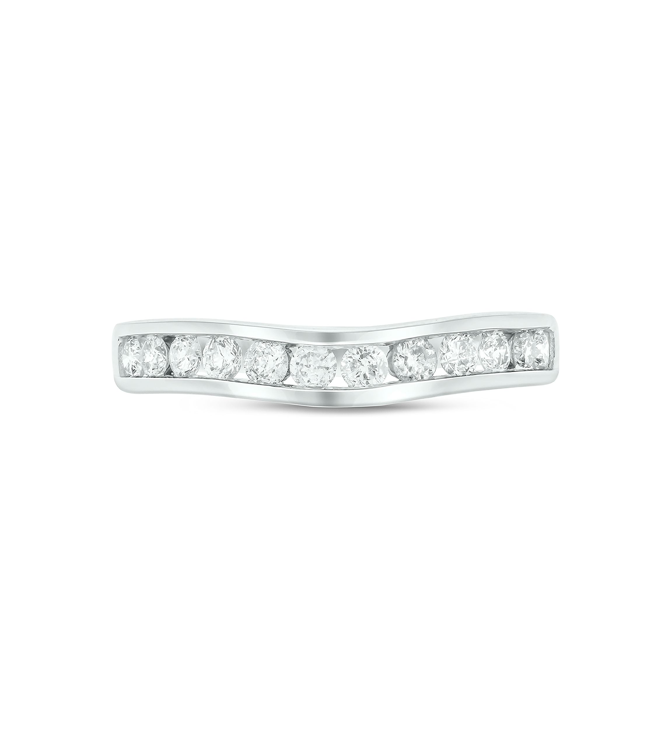 1/2 ct. t.w. Diamond Anniversary Band Ring 14k White Gold