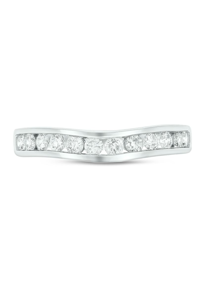 1/2 ct. t.w. Diamond Anniversary Band Ring 14k White Gold