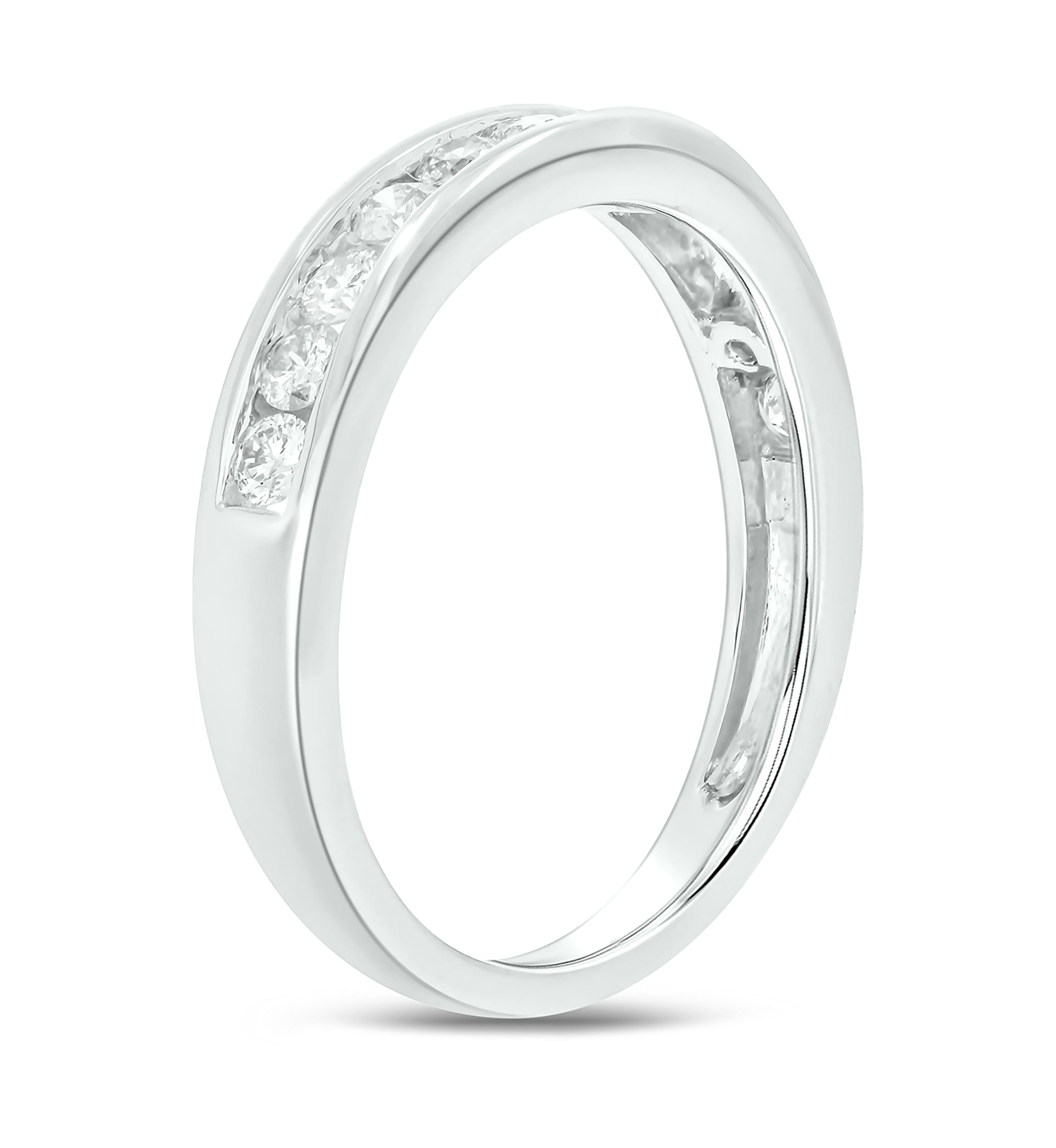 1/2 ct. t.w. Diamond Anniversary Band Ring 14k White Gold