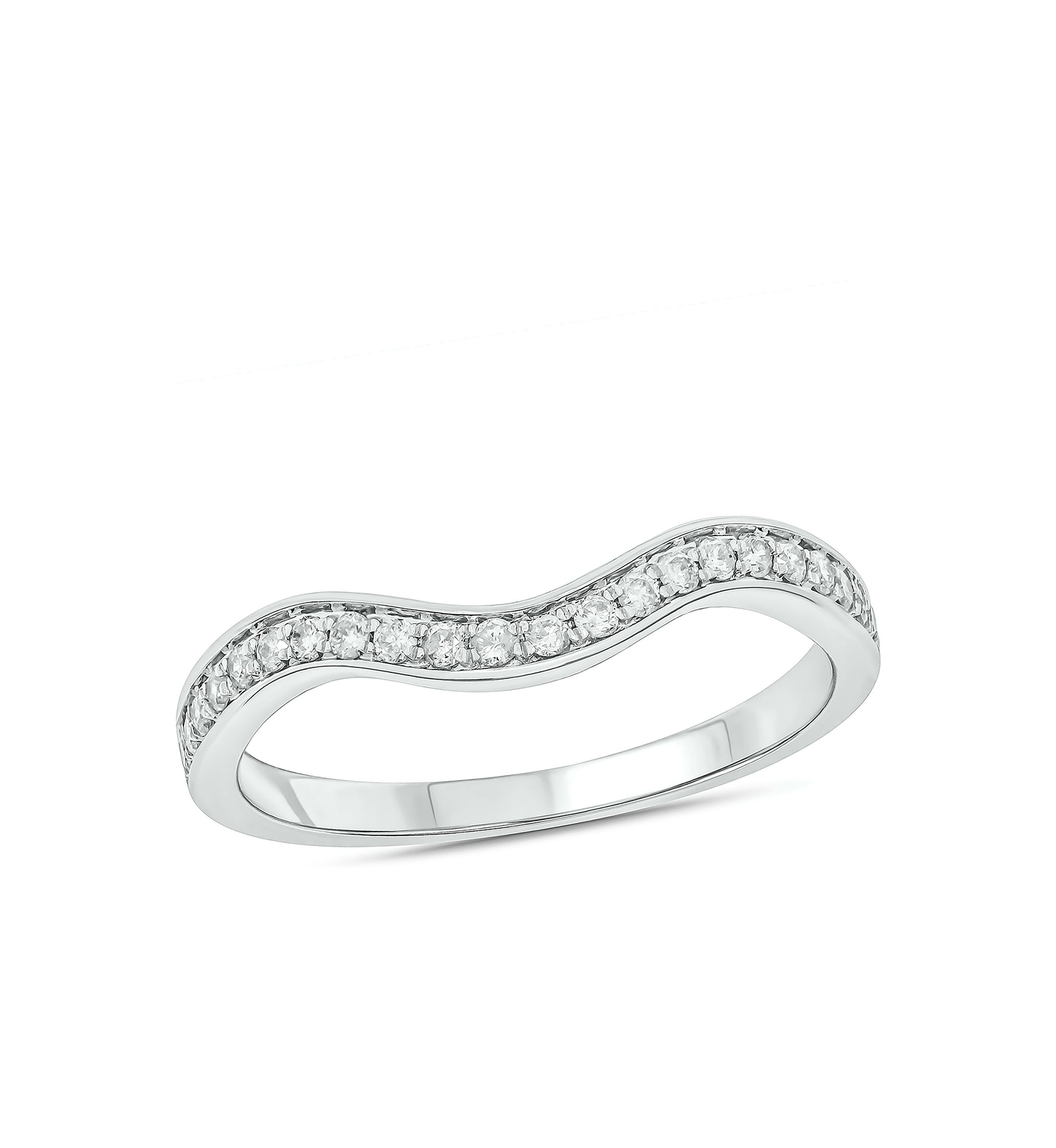 1/5 ct. t.w.  Diamond Anniversary Band Ring 14k White Gold