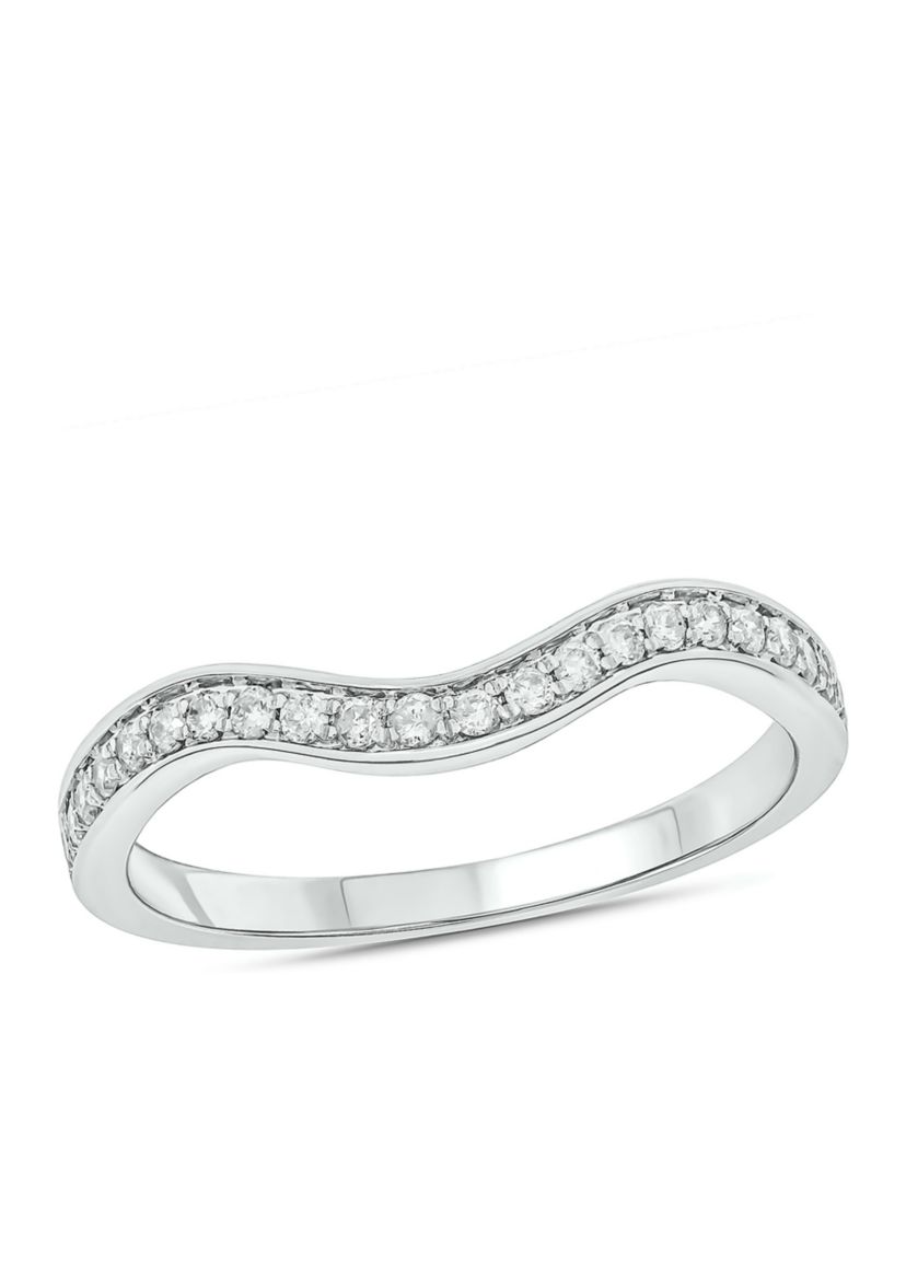 1/5 ct. t.w.  Diamond Anniversary Band Ring 14k White Gold