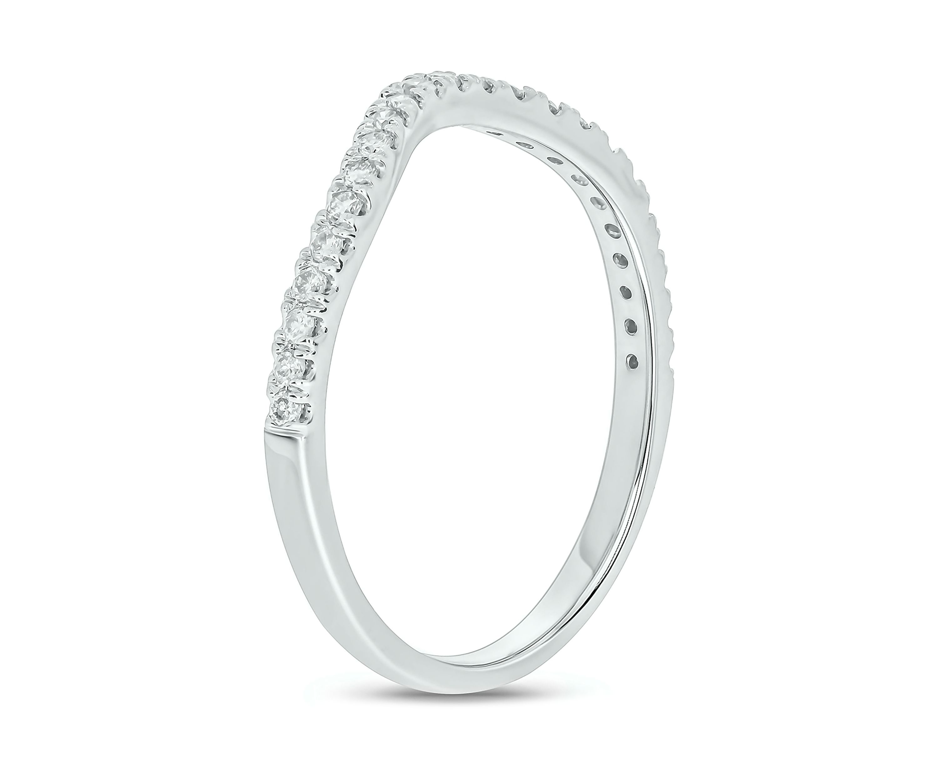 1/5 ct. t.w. Diamond Anniversary Band Ring 14k White Gold