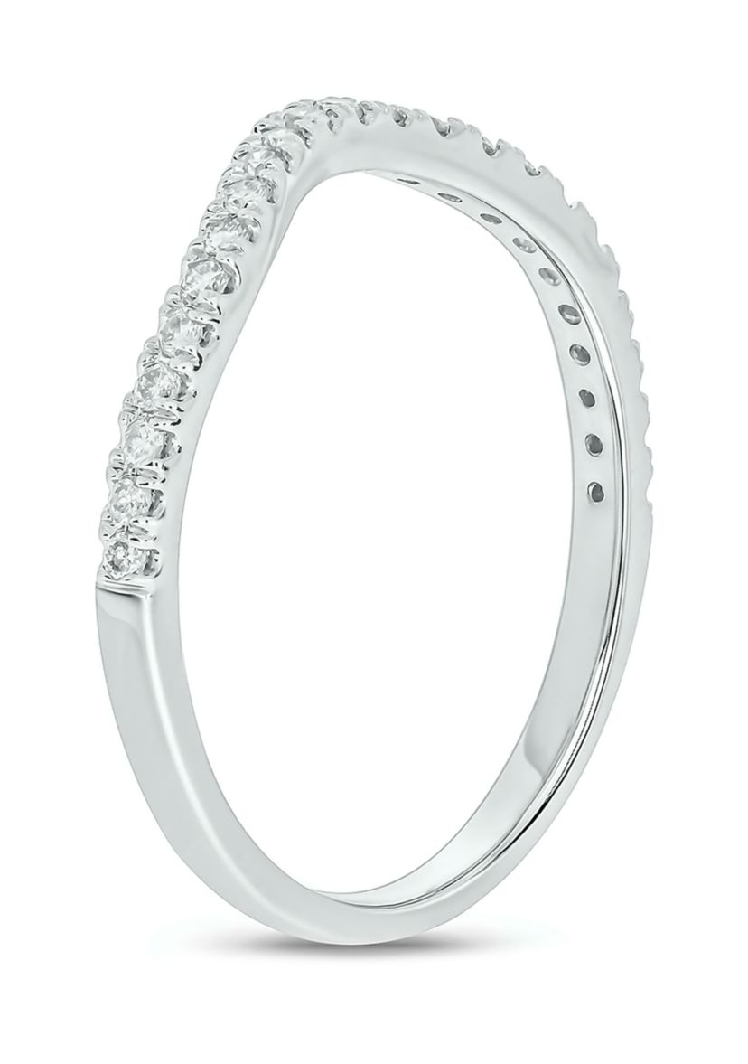1/5 ct. t.w. Diamond Anniversary Band Ring 14k White Gold