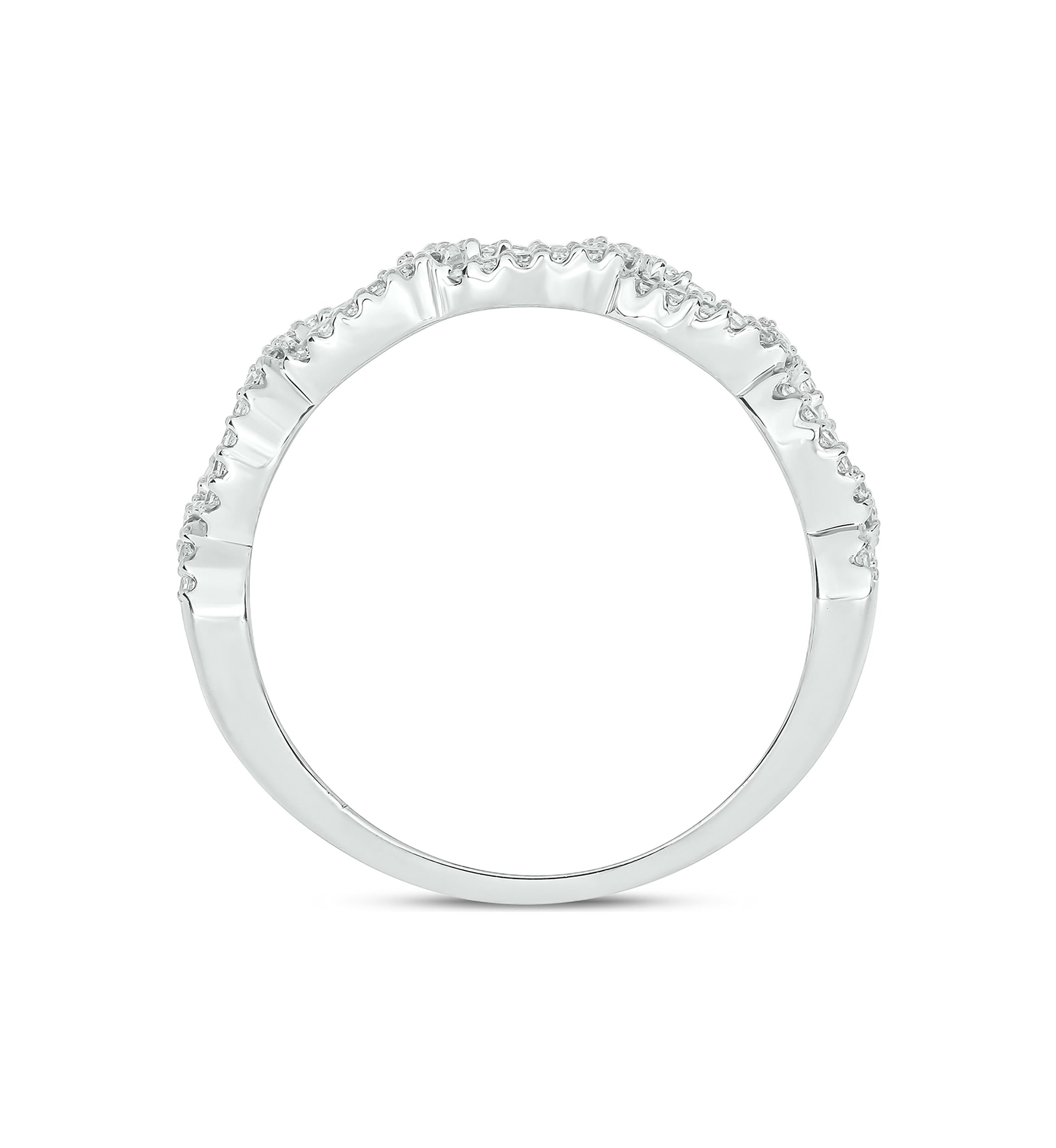 1/5 ct. t.w. Diamond Cuban Band Ring in Sterling Silver