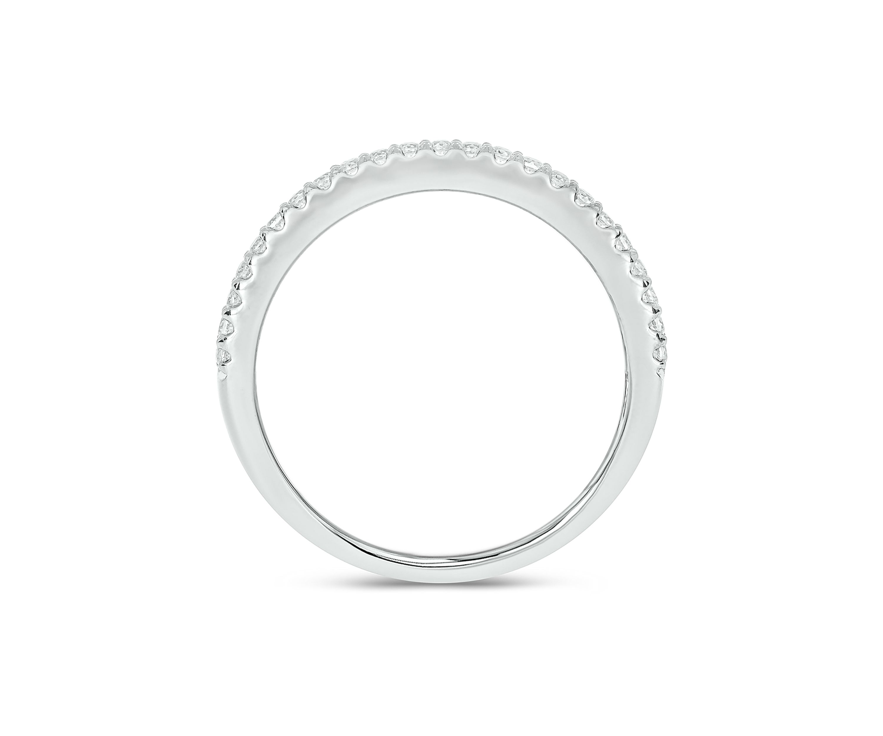 1/5 ct. t.w. Diamond Cuban Band Ring in Sterling Silver