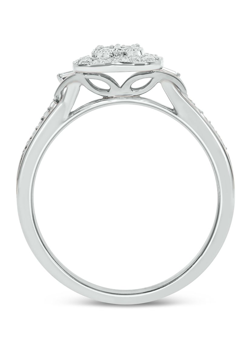 1/5 ct. t.w. Diamond Promise Ring in 10k White Gold