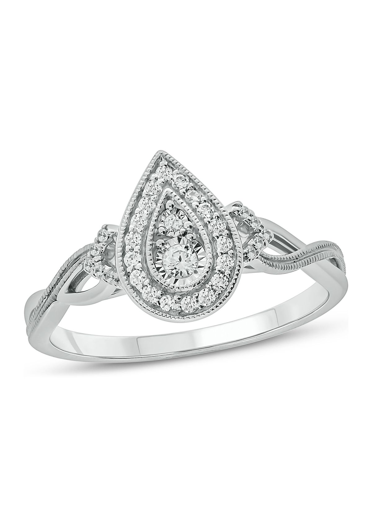 1/5 ct. t.w. Diamond Promise Ring in Sterling Silver