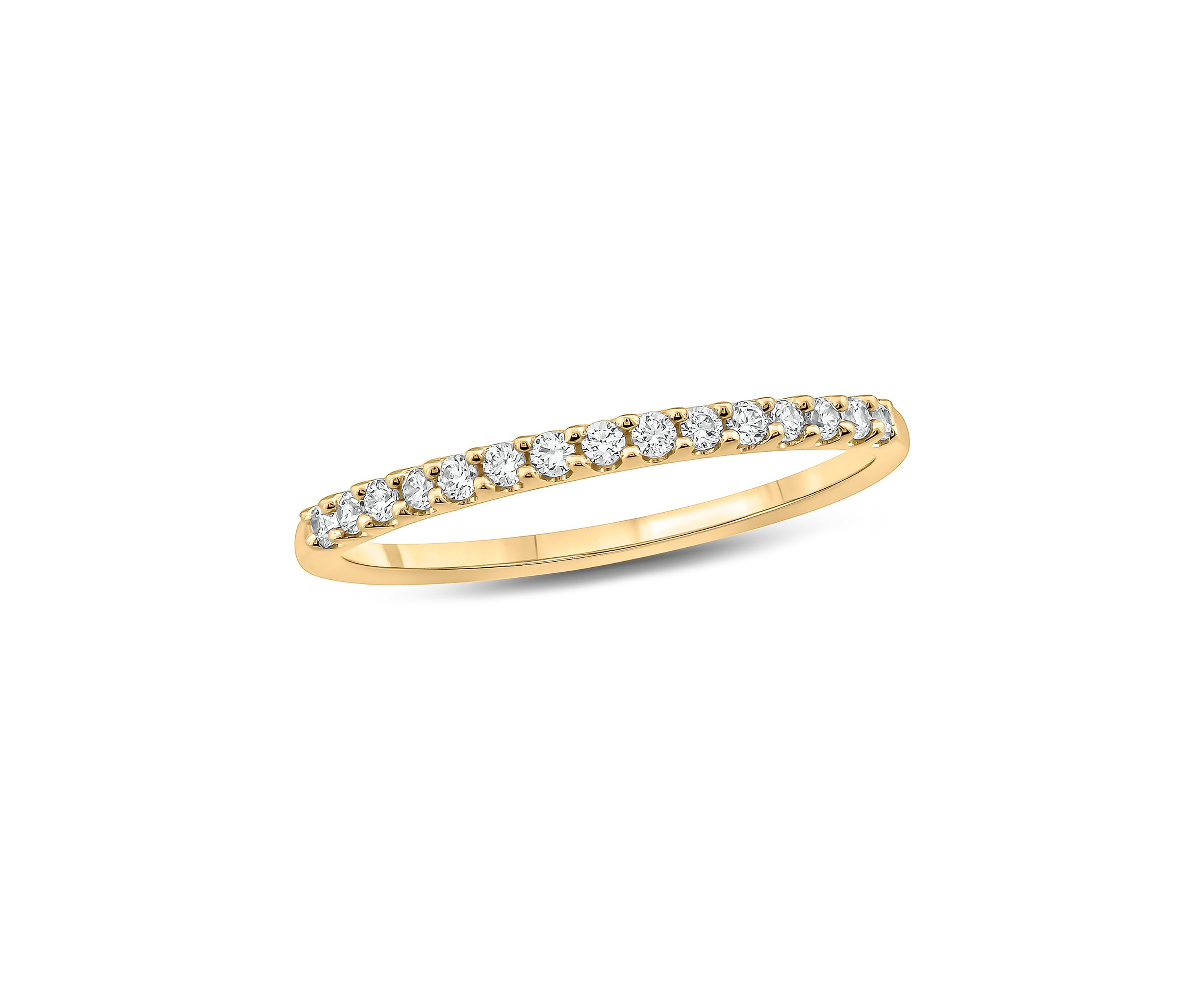 Belk & Co. 1/5 ct. t.w. Diamond Anniversary Ring in 10K Yellow Gold | Belk