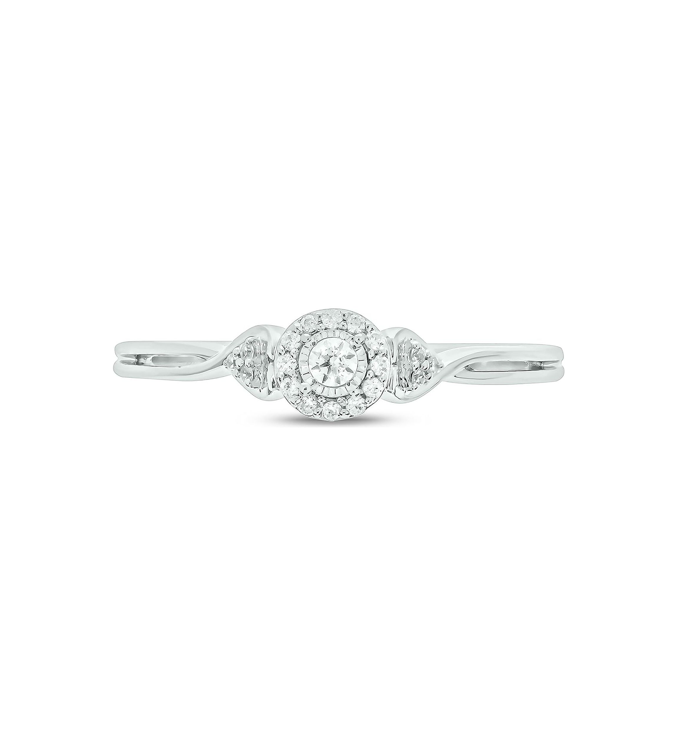1/10 ct. t.w. Diamond Promise Ring In Sterling Silver
