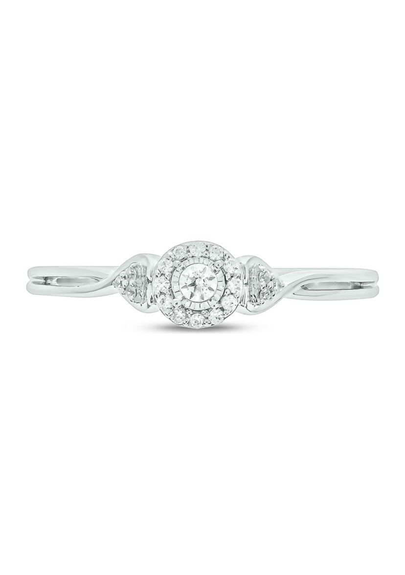 1/10 ct. t.w. Diamond Promise Ring In Sterling Silver