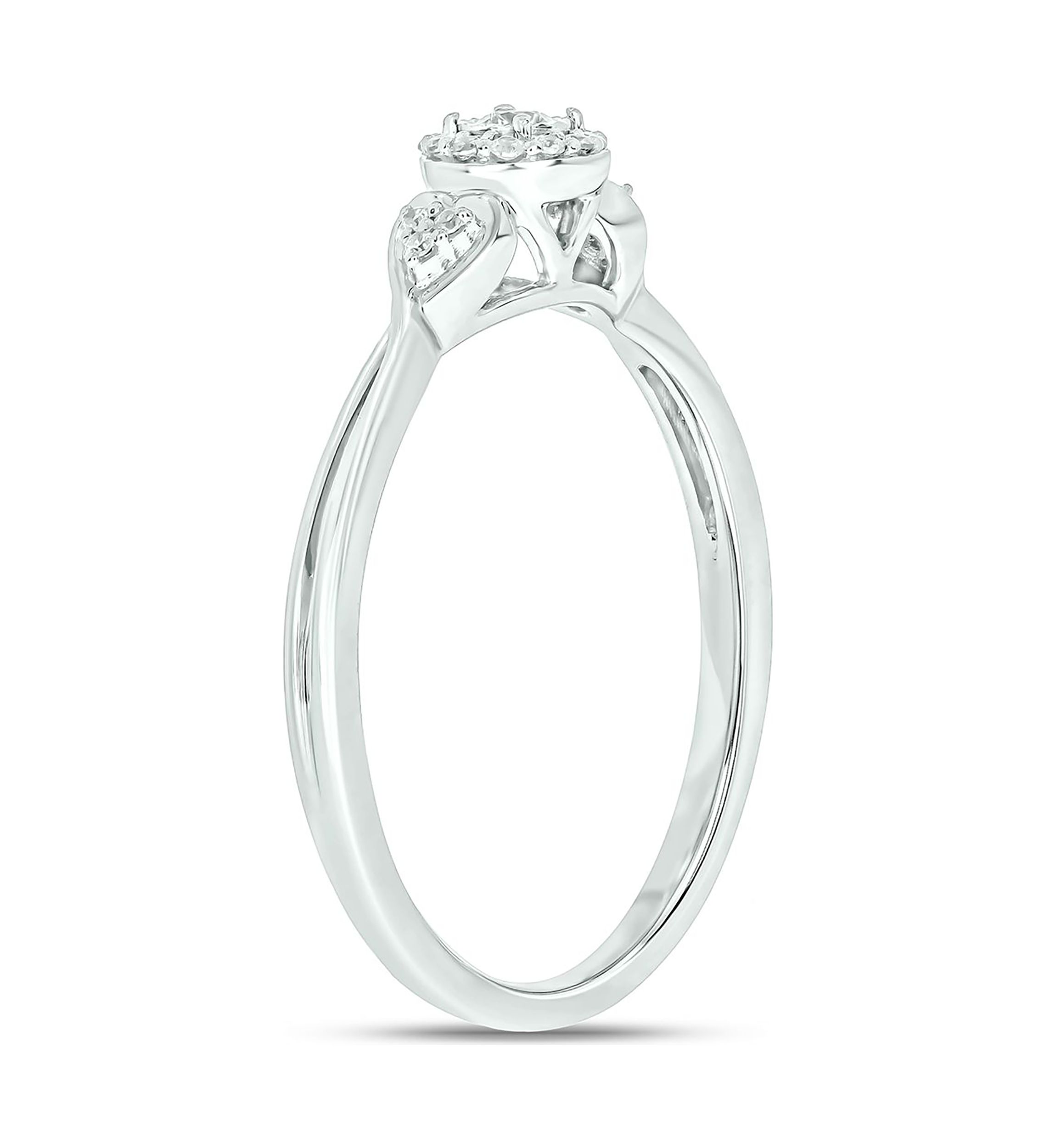 1/10 ct. t.w. Diamond Promise Ring In Sterling Silver