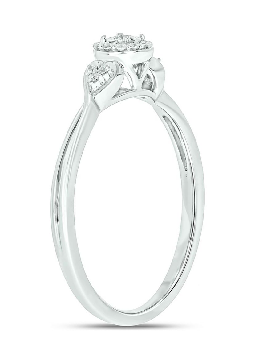 1/10 ct. t.w. Diamond Promise Ring In Sterling Silver