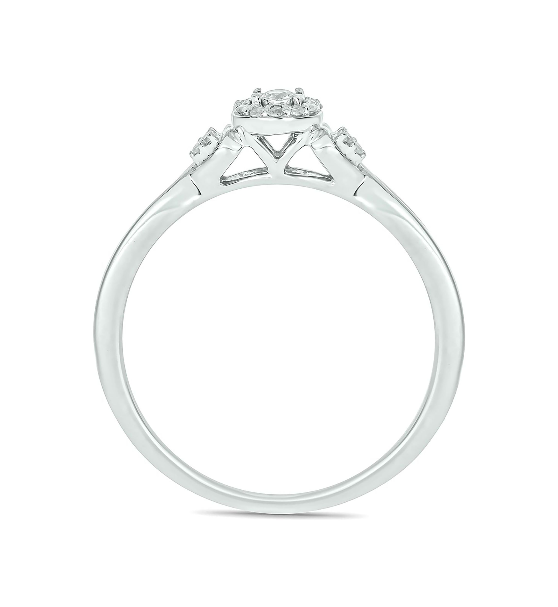 1/10 ct. t.w. Diamond Promise Ring In Sterling Silver