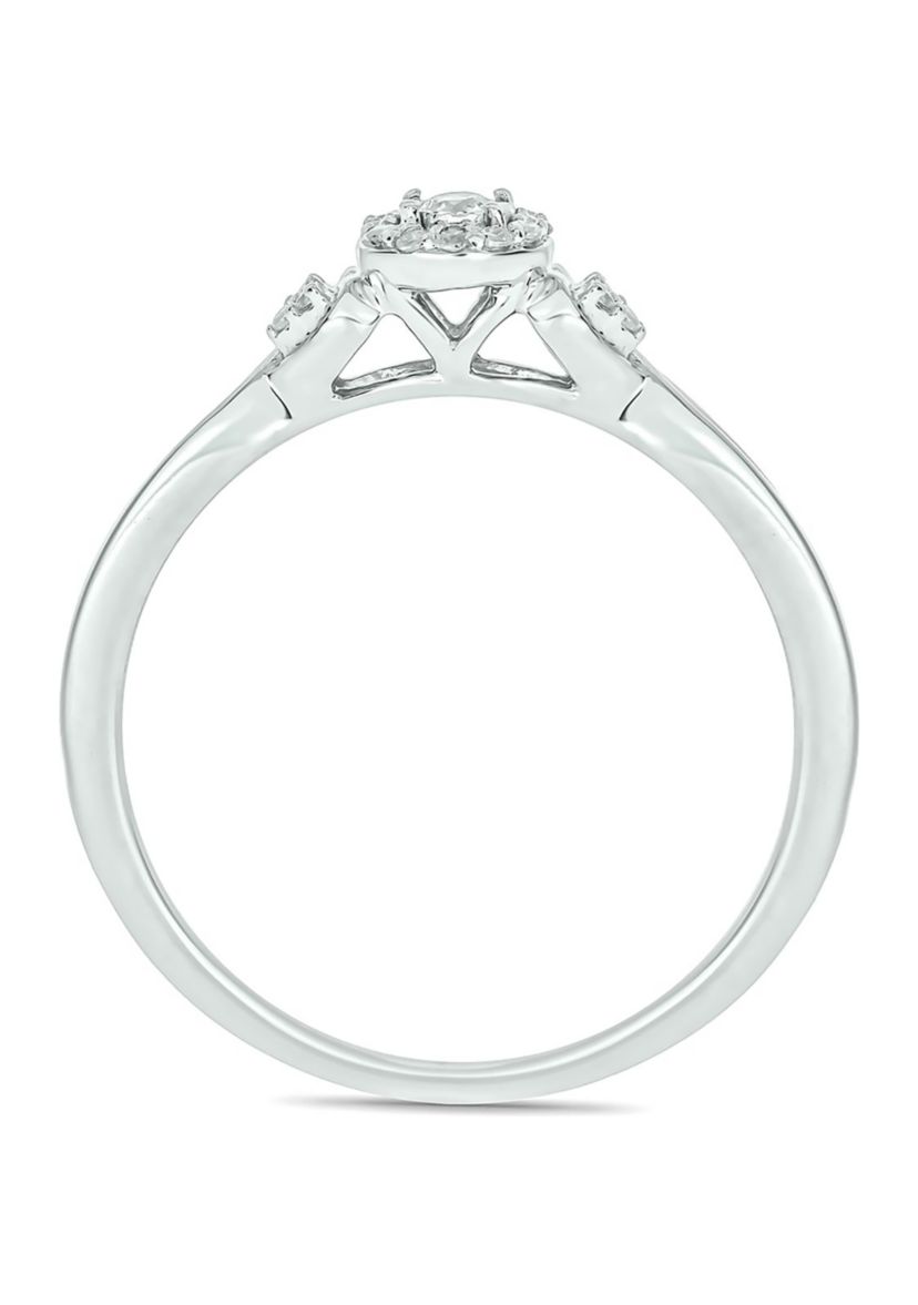 1/10 ct. t.w. Diamond Promise Ring In Sterling Silver