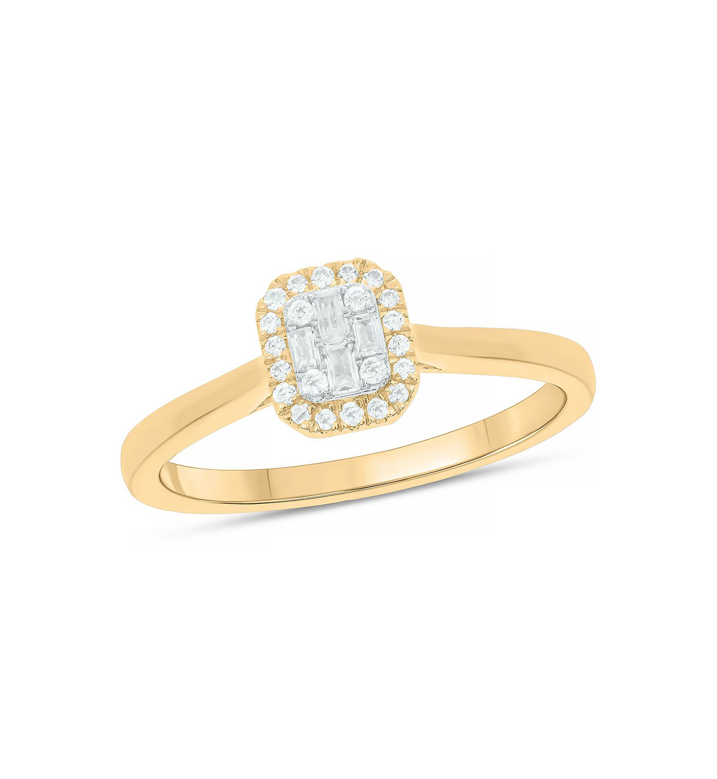 1/6 ct. t.w. Diamond Engagement Ring In 10K Yellow Gold