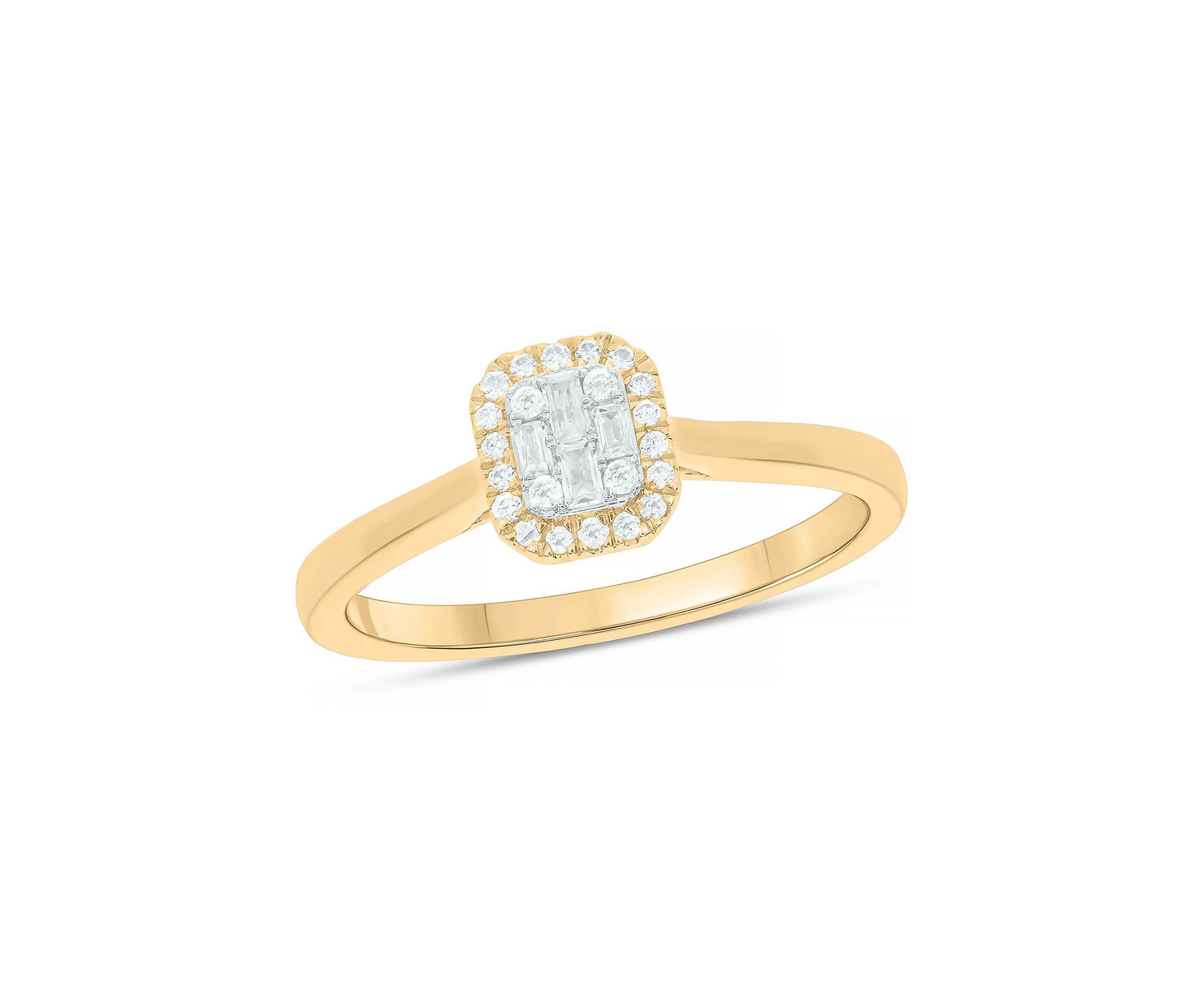 1/6 ct. t.w. Diamond Engagement Ring In 10K Yellow Gold