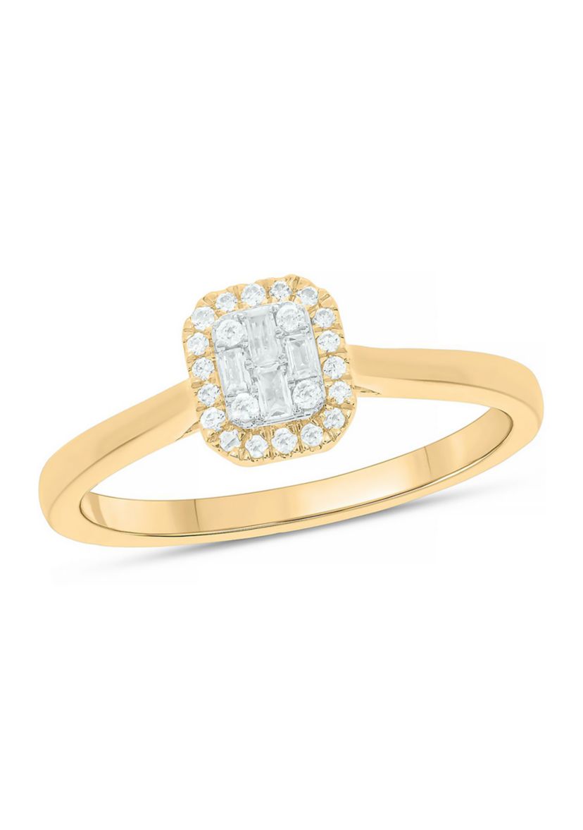 1/6 ct. t.w. Diamond Engagement Ring In 10K Yellow Gold