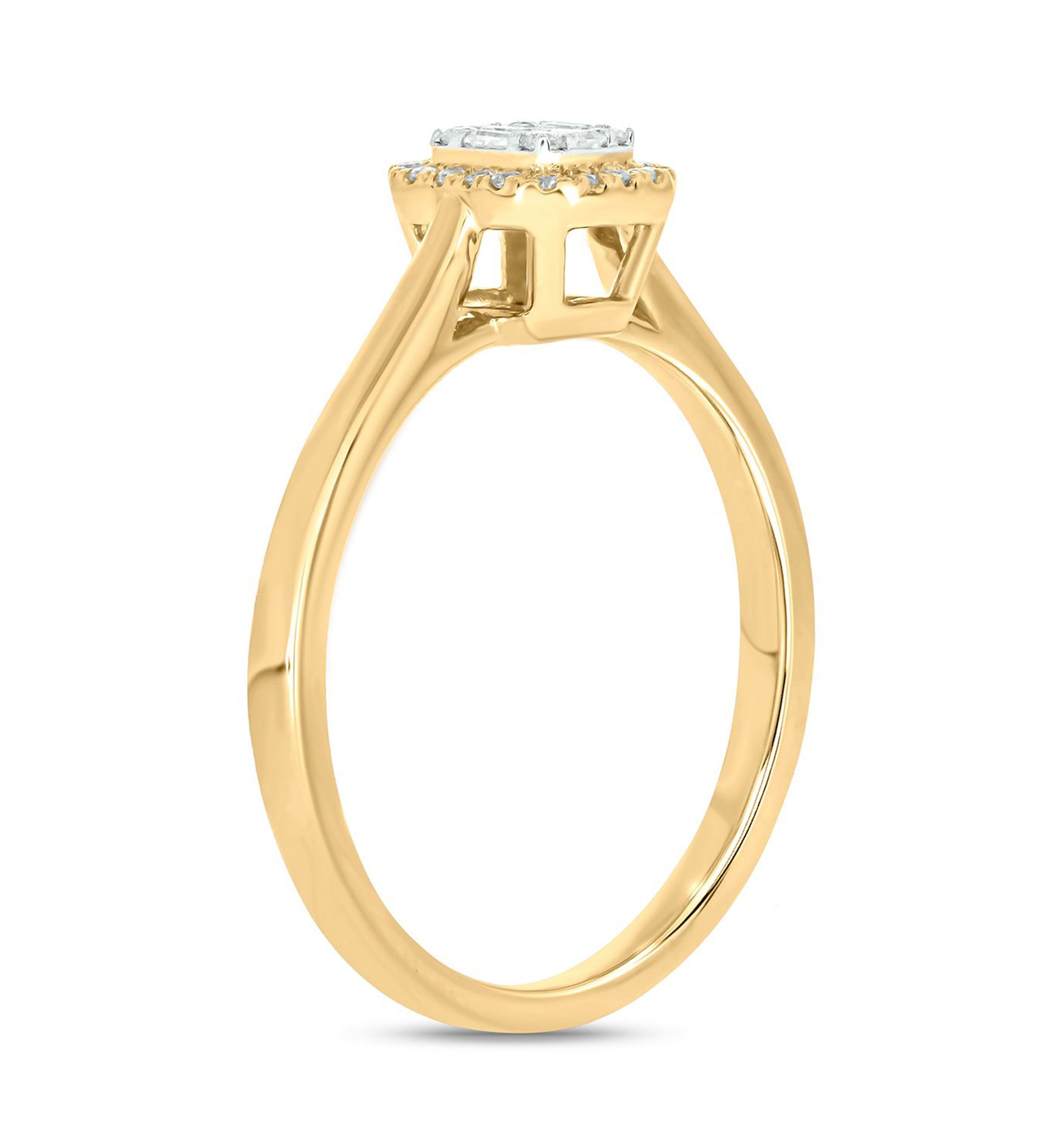 1/6 ct. t.w. Diamond Engagement Ring In 10K Yellow Gold