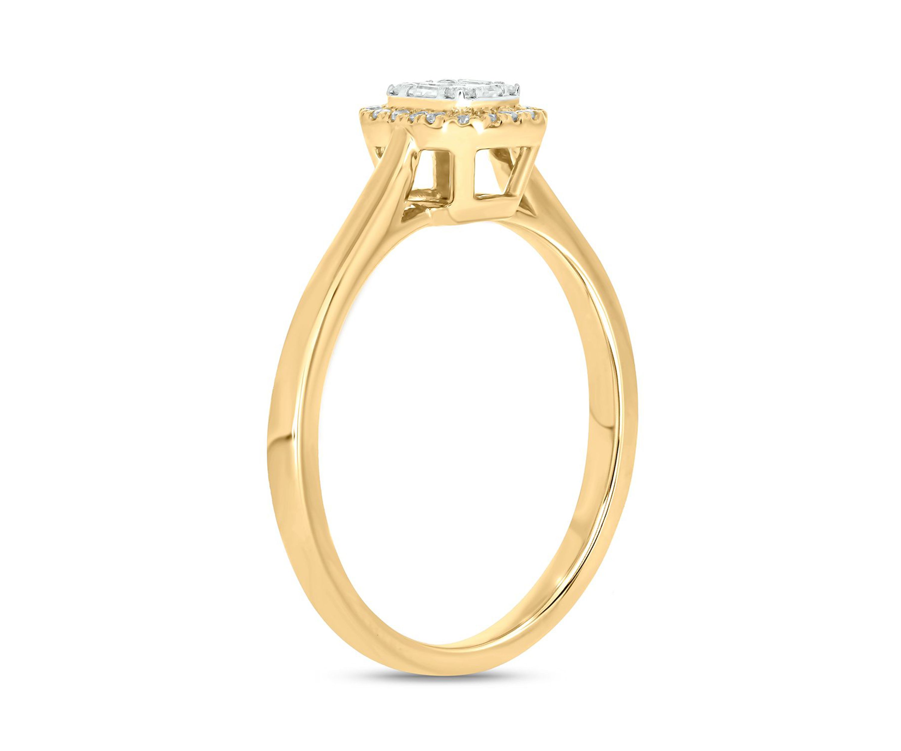 1/6 ct. t.w. Diamond Engagement Ring In 10K Yellow Gold