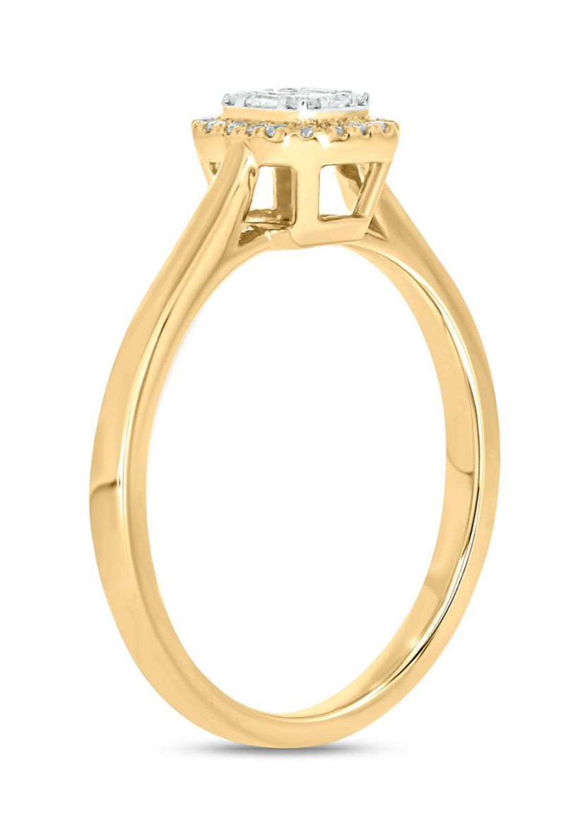 1/6 ct. t.w. Diamond Engagement Ring In 10K Yellow Gold