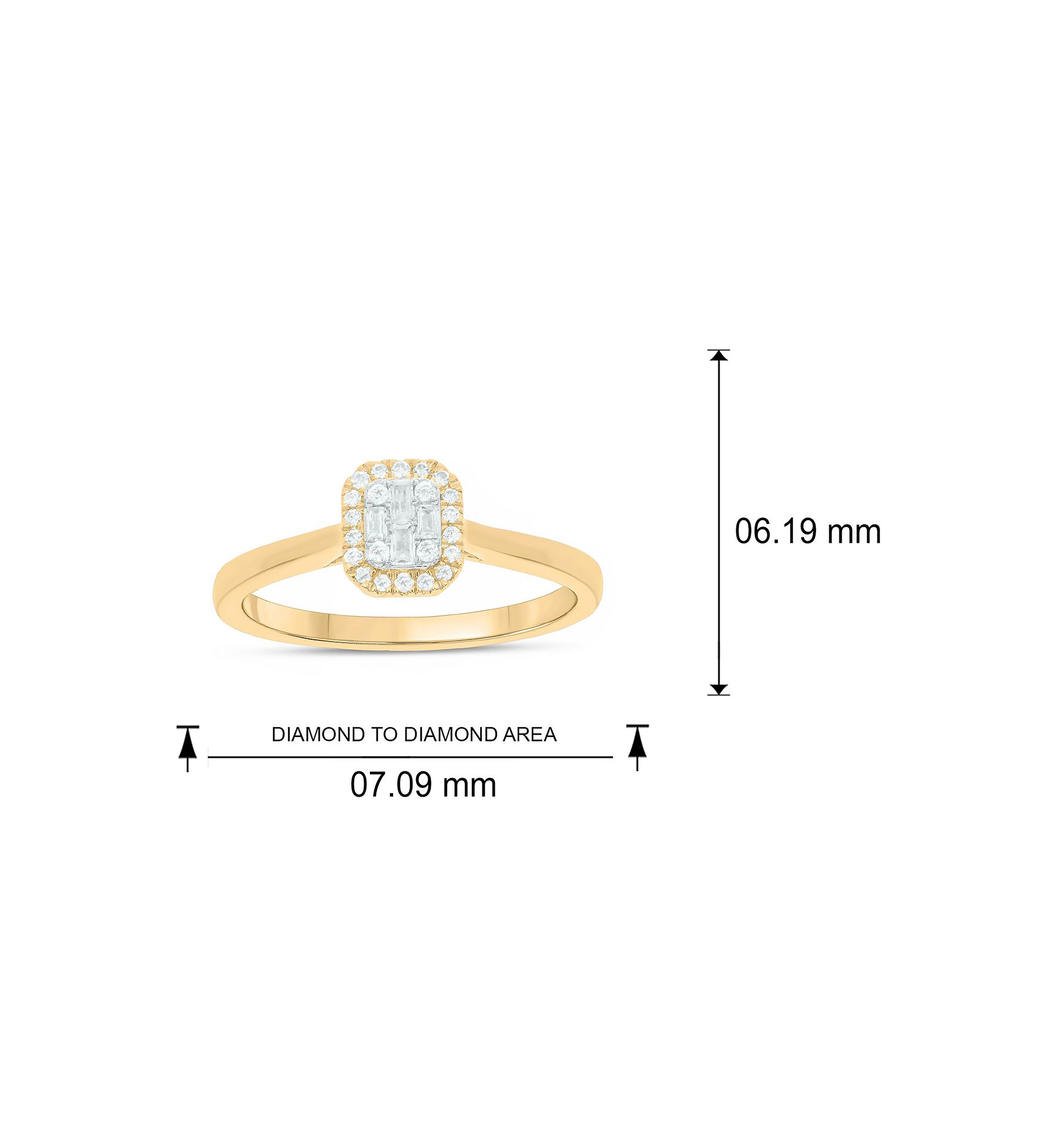 1/6 ct. t.w. Diamond Engagement Ring In 10K Yellow Gold