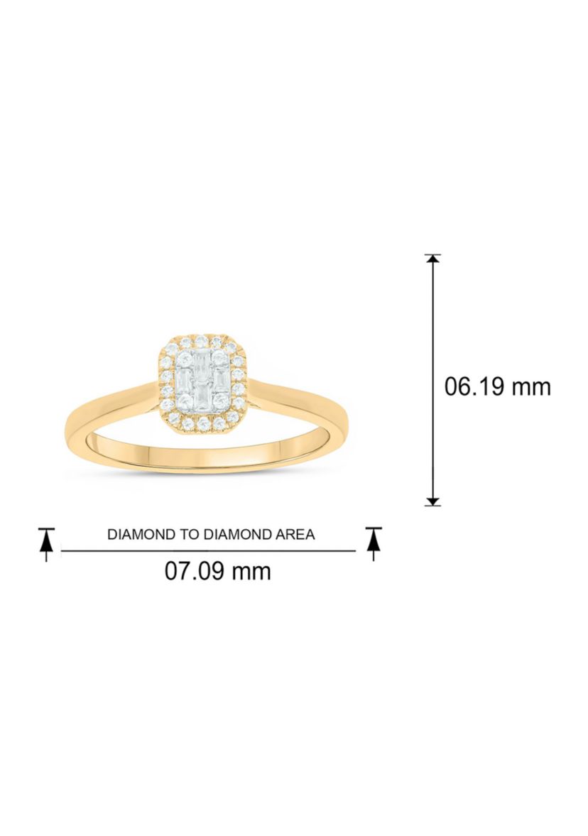 1/6 ct. t.w. Diamond Engagement Ring In 10K Yellow Gold