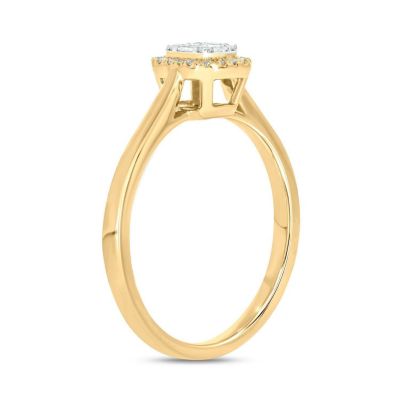 1/6 ct. t.w. Diamond Engagement Ring 10K Yellow Gold