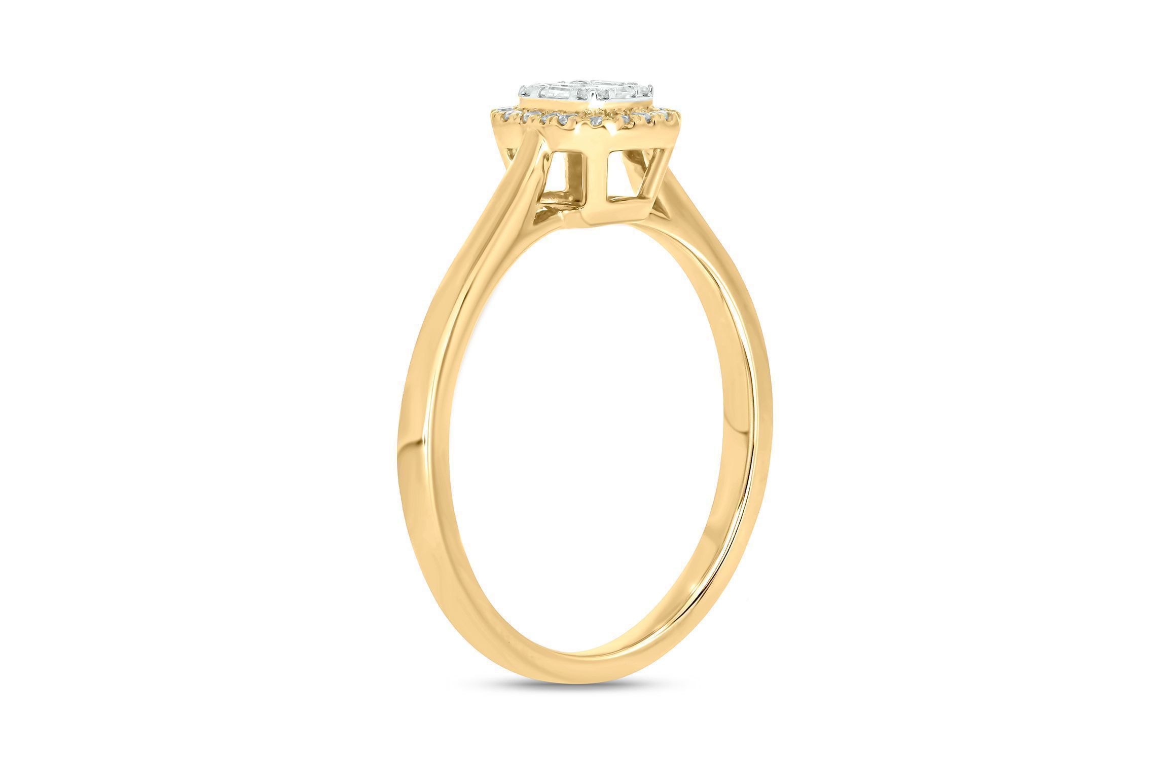 1/6 ct. t.w. Diamond Engagement Ring In 10K Yellow Gold