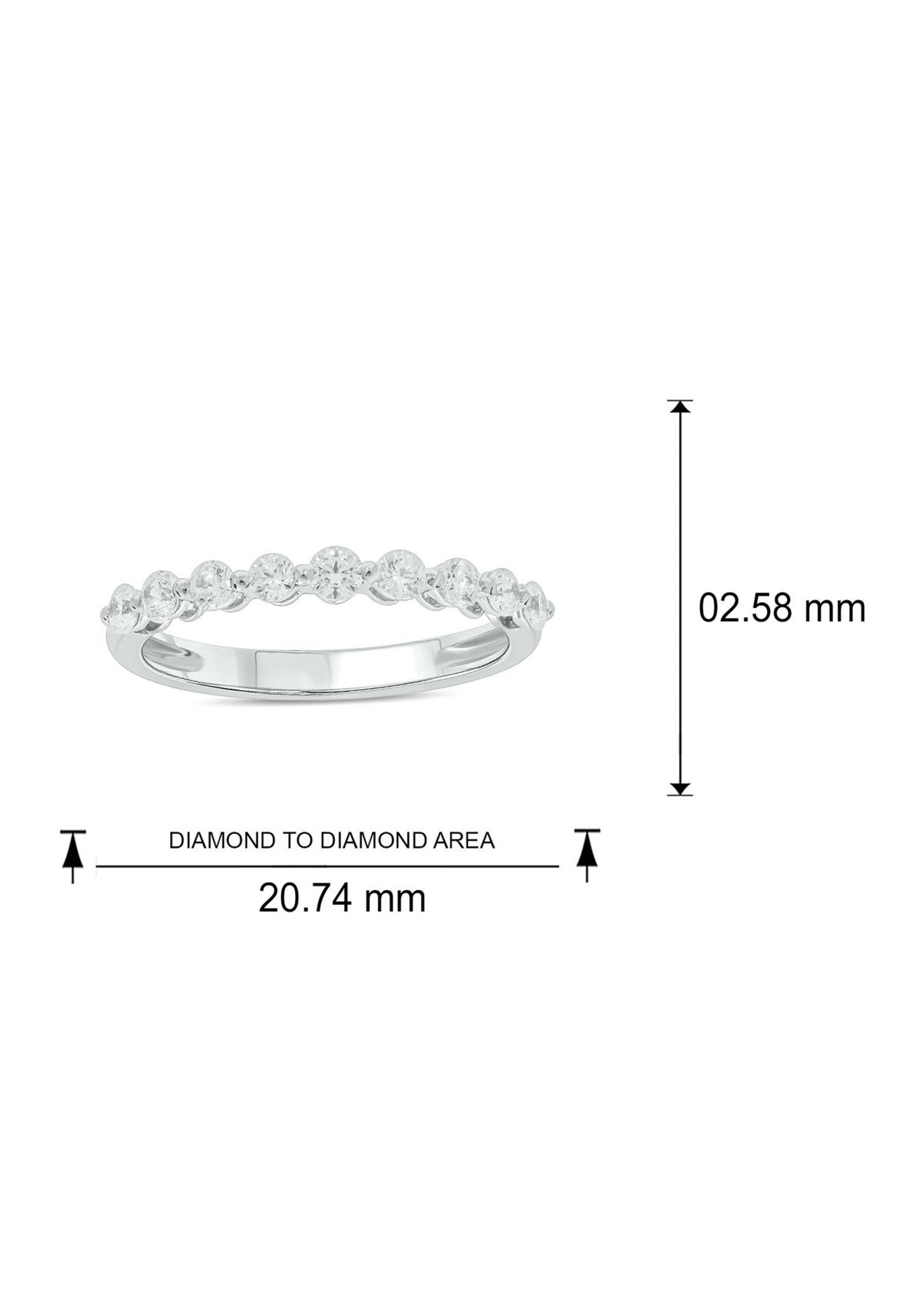 3/4 ct. t.w. Diamond Anniversary Band in 14K Gold